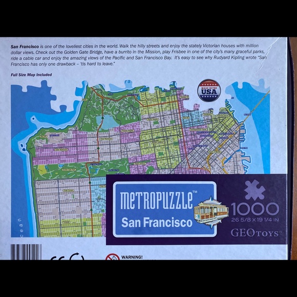 SAN FRANCISCO Metropuzzle | GEO Toys - Picture 2 of 2